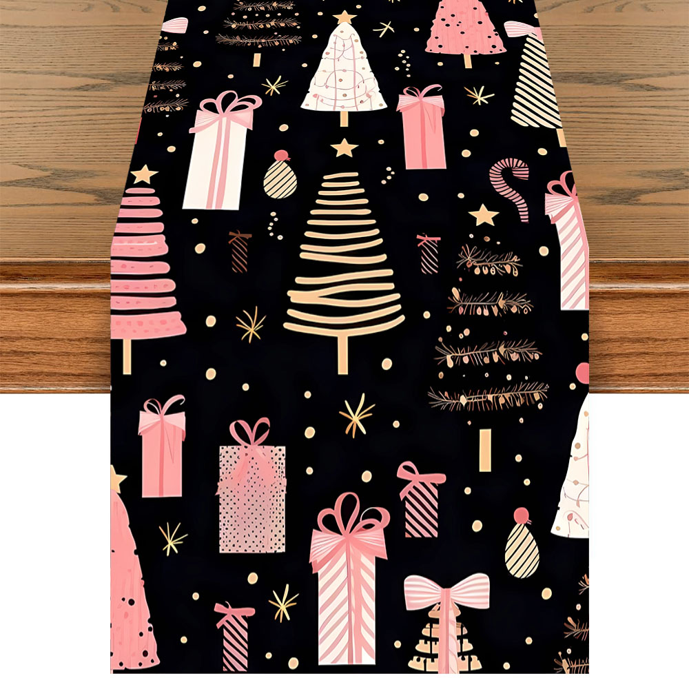ผ้าปูโต๊ะคริสต์มาสลายต้นคริสต์ - Christmas Table Runner บทวิจารณ์และราคา