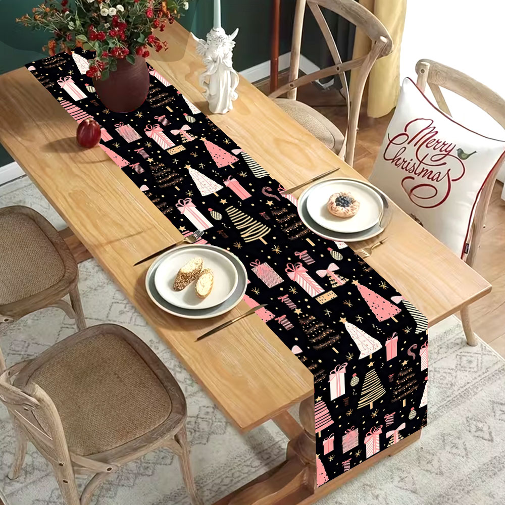 ผ้าปูโต๊ะคริสต์มาสลายต้นคริสต์ - Christmas Table Runner บทวิจารณ์และราคา