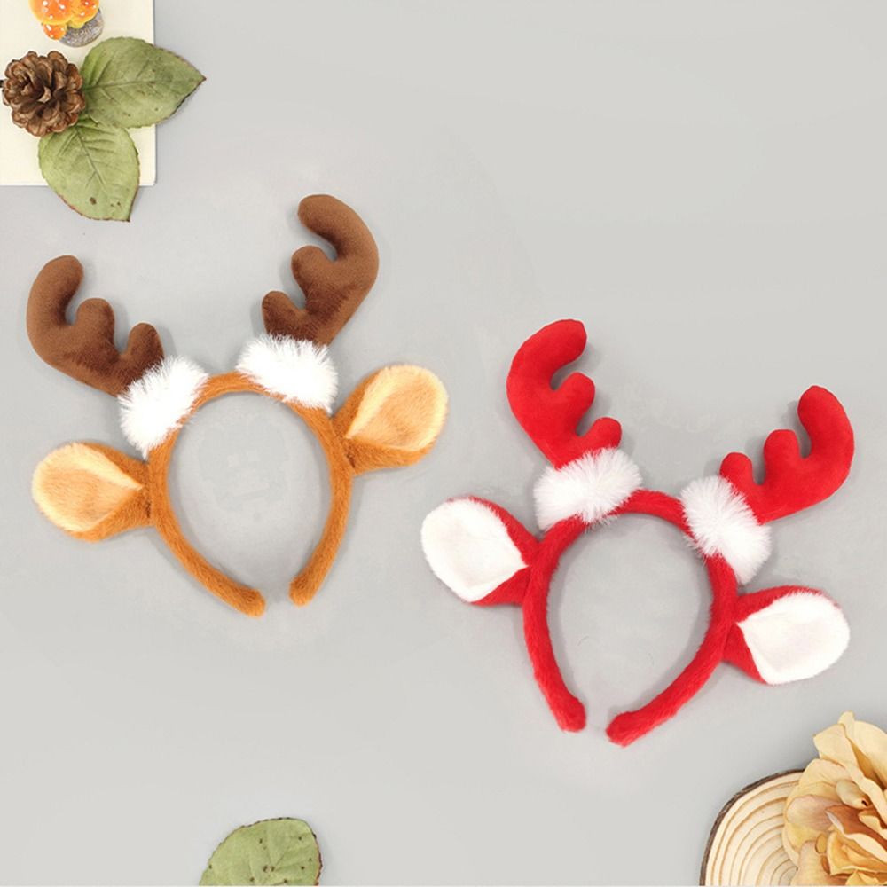 ที่คาดผมขนนุ่มลายเขากวาง ดีไซน - Reindeer Antlers Headband บทวิจารณ์และราคา