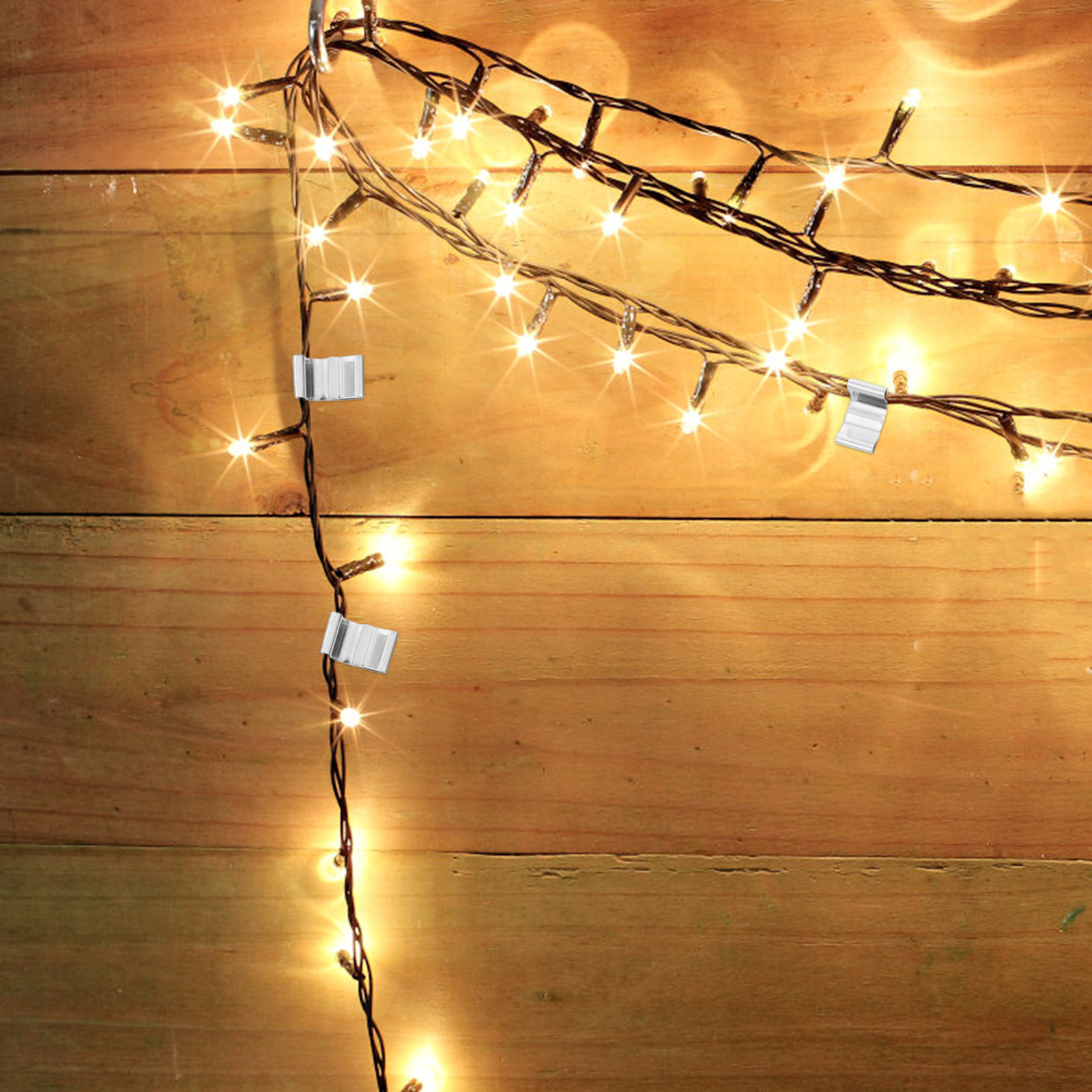 คลิปหนีบไฟโลหะกันสนิม 100 ชิ้น - Christmas Lights Outdoor บทวิจารณ์และราคา