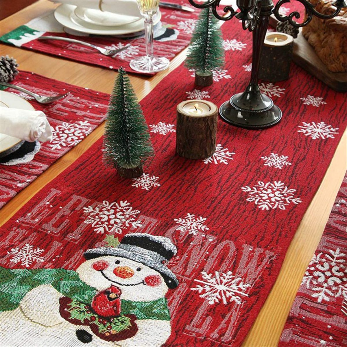 ABDD HOT ผ้าปูโต๊ะคริสต์มาส -  - Christmas Table Runner บทวิจารณ์และราคา