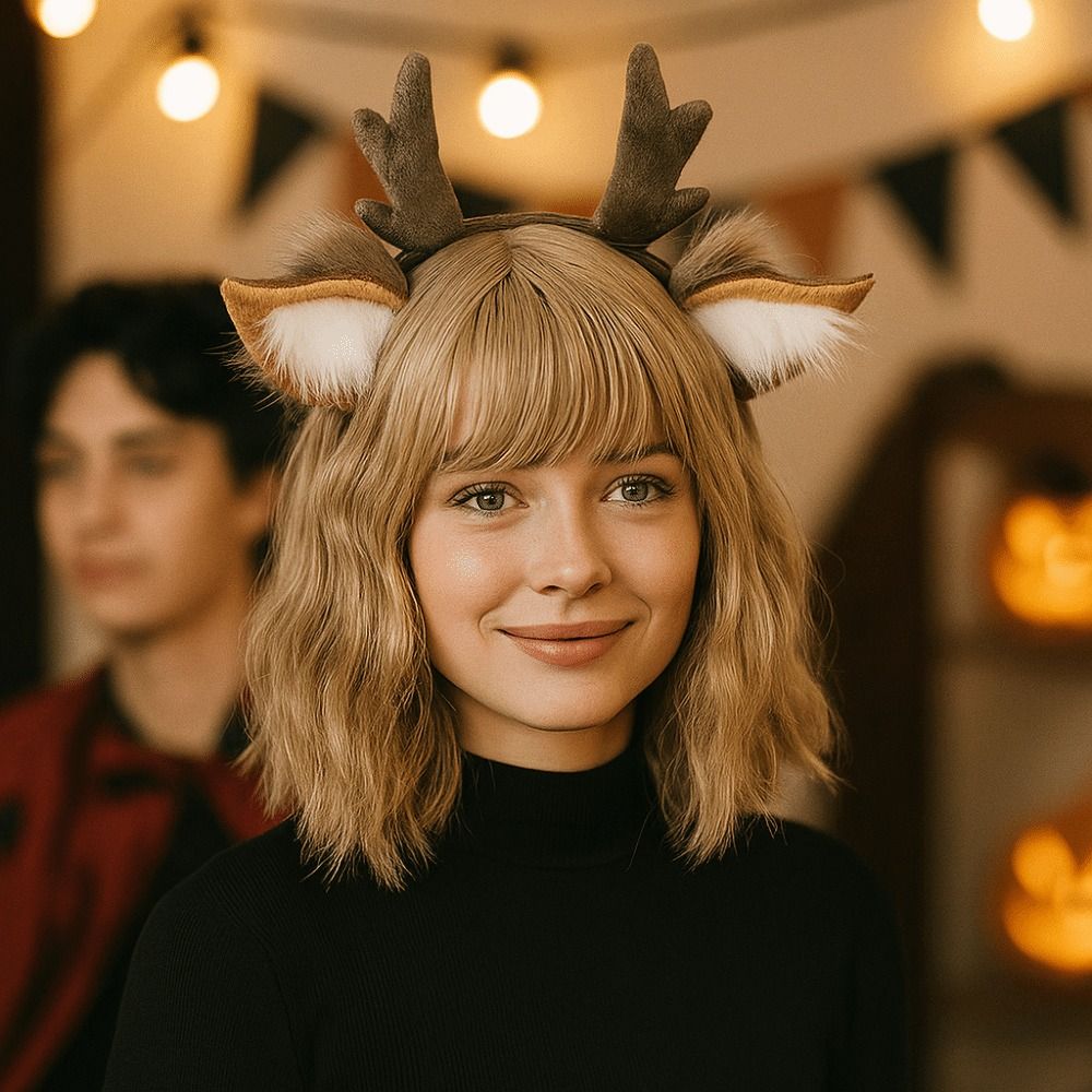 ที่คาดผมหูกวางเรนเดียร์แบบยูนิ - Reindeer Antlers Headband บทวิจารณ์และราคา