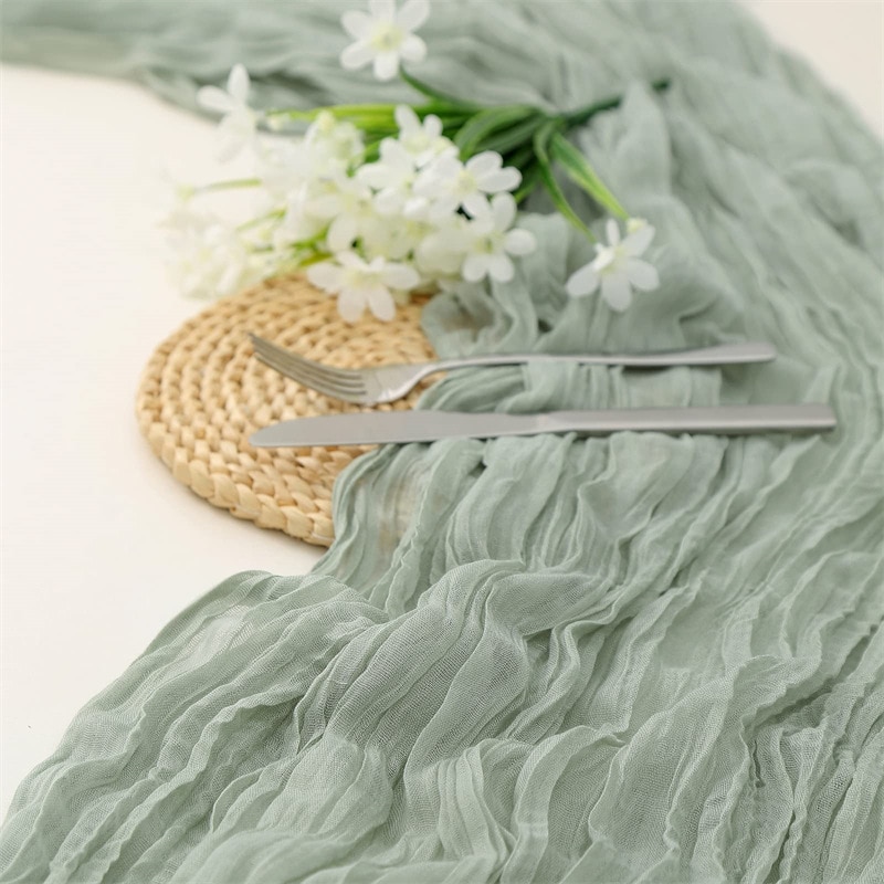 ผ้าโปร่งสำหรับงานเลี้ยงงานแต่ง - Christmas Table Runner บทวิจารณ์และราคา