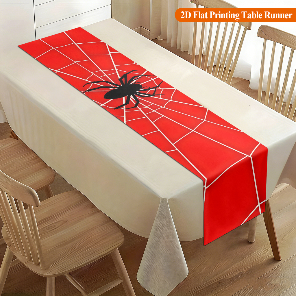 ผ้าปูโต๊ะลายใยแมงมุมสีแดง 1 ชิ - Christmas Table Runner บทวิจารณ์และราคา