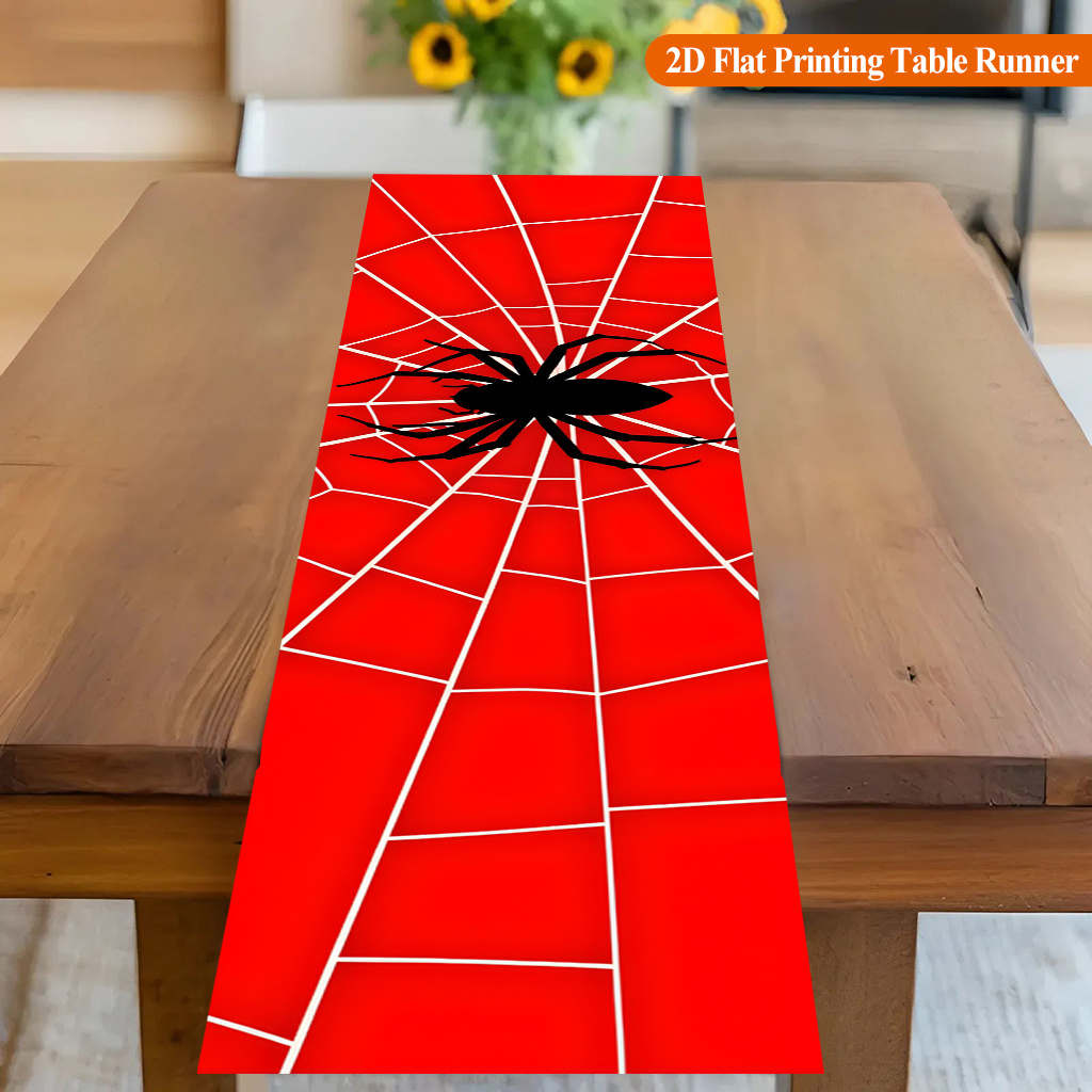 ผ้าปูโต๊ะลายใยแมงมุมสีแดง 1 ชิ - Christmas Table Runner บทวิจารณ์และราคา