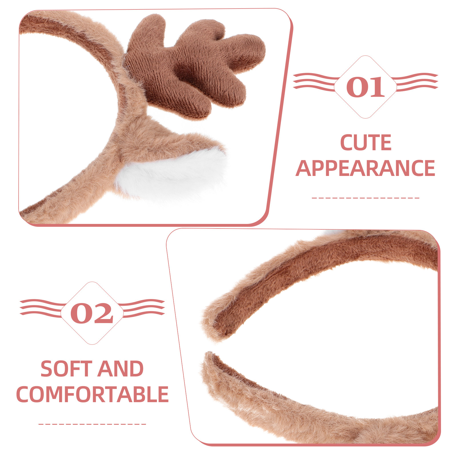 ที่คาดผมคริสต์มาสพร้อมเขากวางเ - Reindeer Antlers Headband บทวิจารณ์และราคา